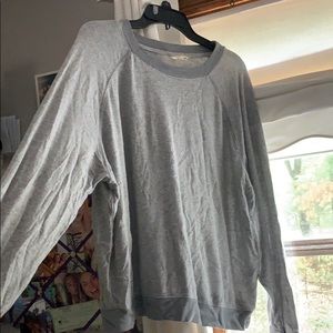 soft gray oversized sweater